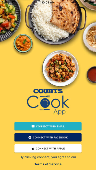 Emulate iPhone app Courts Cook App using MyAndroid