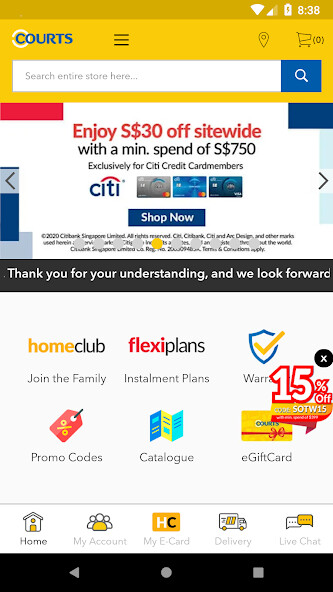 Run android online APK COURTS from MyAndroid or emulate COURTS using MyAndroid