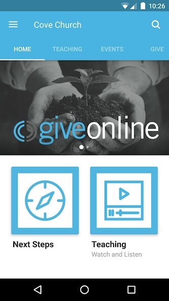 Emulate iPhone app Cove Church Mobile using MyAndroid Emulate iPhone app Cove Church Mobile using MyAndroid