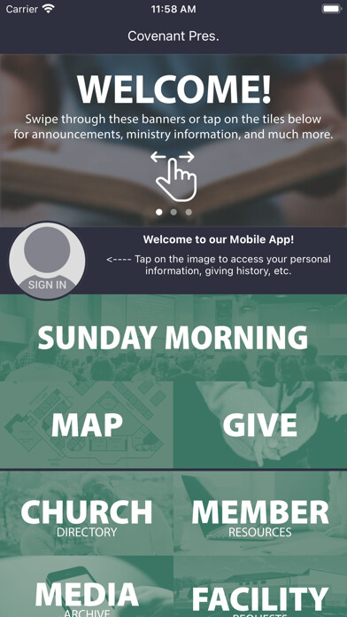 Emulate iPhone app Covenant Alianza using MyAndroid