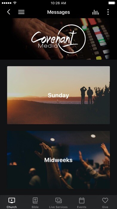 Emulate iPhone app Covenant Church App using MyAndroid Emulate iPhone app Covenant Church App using MyAndroid