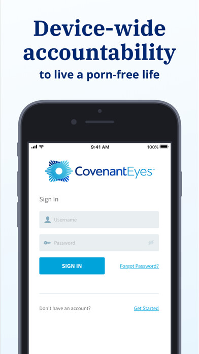 Emulate iPhone app Covenant Eyes: Quit Porn Now using MyAndroid