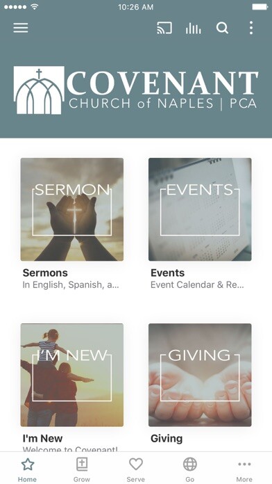 Emulate iPhone app Covenant Naples using MyAndroid Emulate iPhone app Covenant Naples using MyAndroid