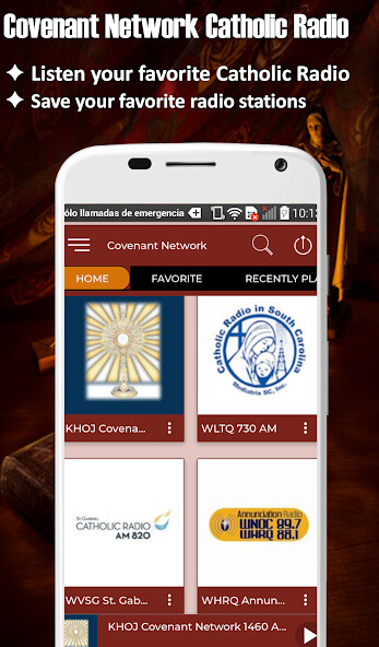 Run android online APK Covenant Network Catolic Radio from MyAndroid or emulate Covenant Network Catolic Radio using MyAndroid