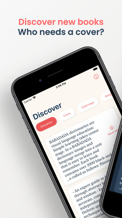 Emulate iPhone app Coverless: Your book sugestion using MyAndroid
