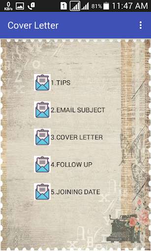 Run android online APK Cover Letter for Freshers from MyAndroid or emulate Cover Letter for Freshers using MyAndroid
