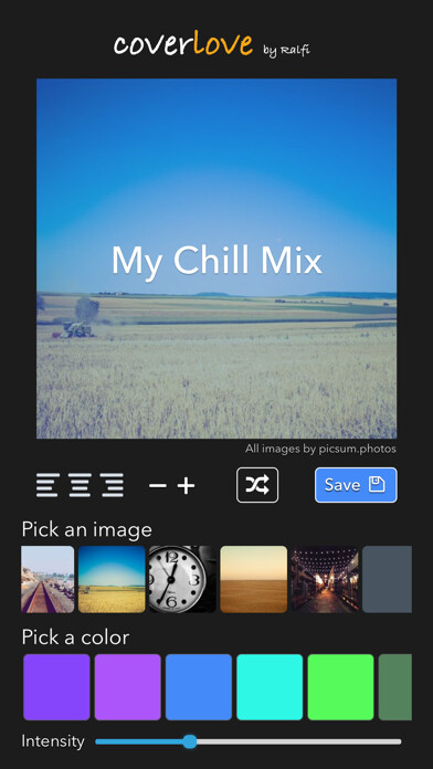 Emulate iPhone app coverlove - Cover Art Maker using MyAndroid Emulate iPhone app coverlove - Cover Art Maker using MyAndroid