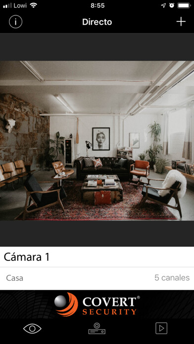 Emulate iPhone app COVERT CCTV using MyAndroid
