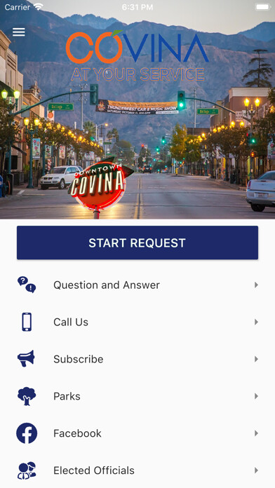 Emulate iPhone app Covina at your Service using MyAndroid