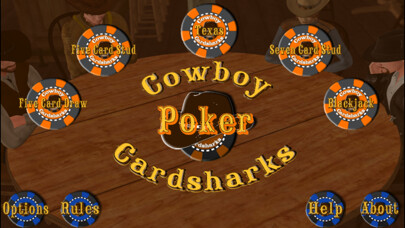 Emulate iPhone app Cowboy Cardsharks Poker using MyAndroid