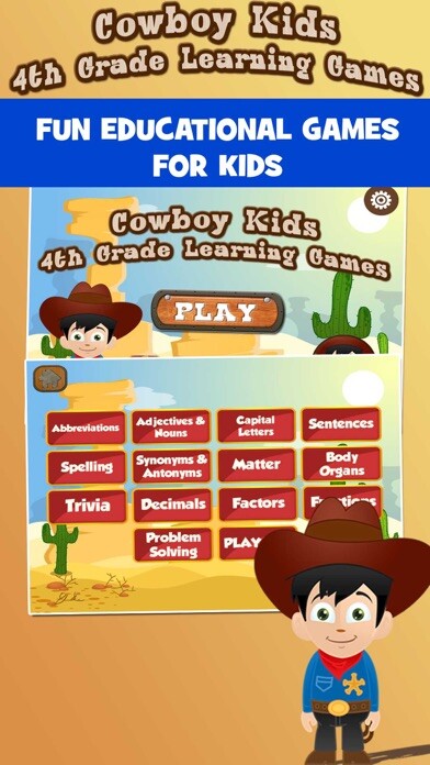 Emulate iPhone app Cowboy Grade 4 Learning Games using MyAndroid Emulate iPhone app Cowboy Grade 4 Learning Games using MyAndroid