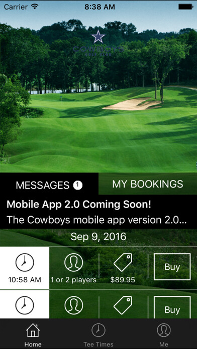 Emulate iPhone app Cowboys Golf Club Tee Times using MyAndroid Emulate iPhone app Cowboys Golf Club Tee Times using MyAndroid