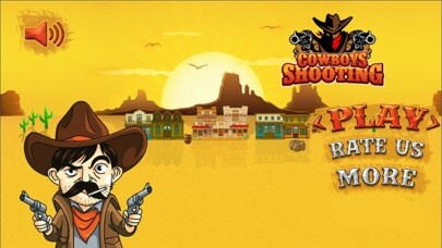 Emulate iPhone app Cowboy Shooting 2D Western Gang - Hunt the Outlaws Stationed in the Far Western Town using MyAndroid