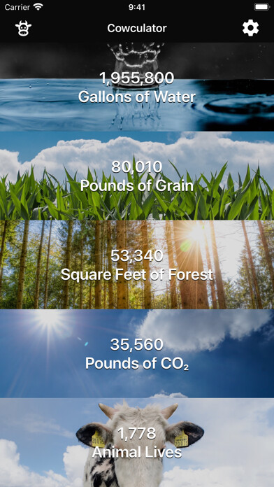 Emulate iPhone app Cowculator - Friends, Not Food using MyAndroid