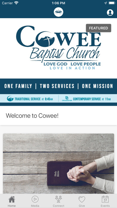 Emulate iPhone app Cowee Baptist Church using MyAndroid Emulate iPhone app Cowee Baptist Church using MyAndroid