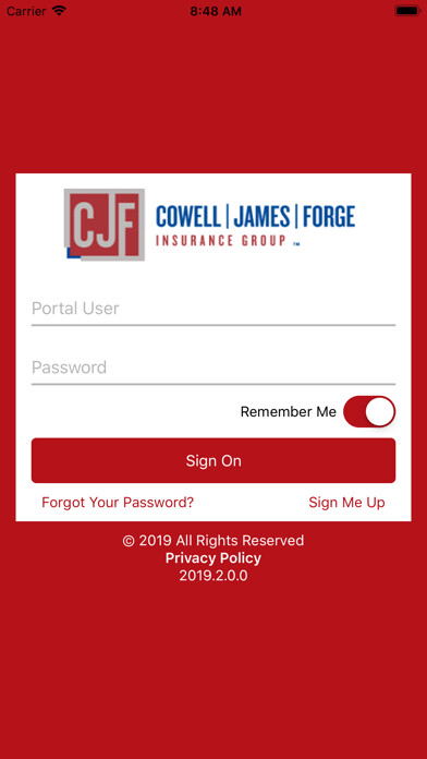 Emulate iPhone app Cowell James Forge Online using MyAndroid