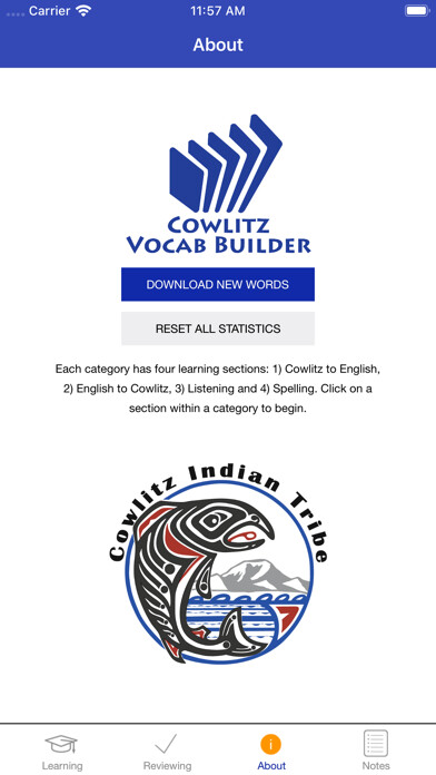 Emulate iPhone app Cowlitz Salish Vocab Builder using MyAndroid Emulate iPhone app Cowlitz Salish Vocab Builder using MyAndroid
