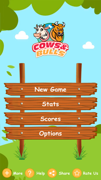 Emulate iPhone app Cows & Bulls -Guess the Number using MyAndroid