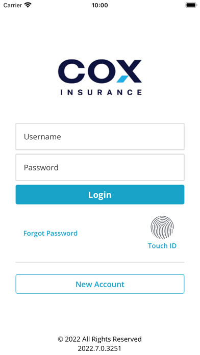 Emulate iPhone app Cox Insurance Associates using MyAndroid