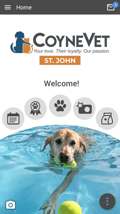 Emulate iPhone app Coyne Vet St John using MyAndroid Emulate iPhone app Coyne Vet St John using MyAndroid
