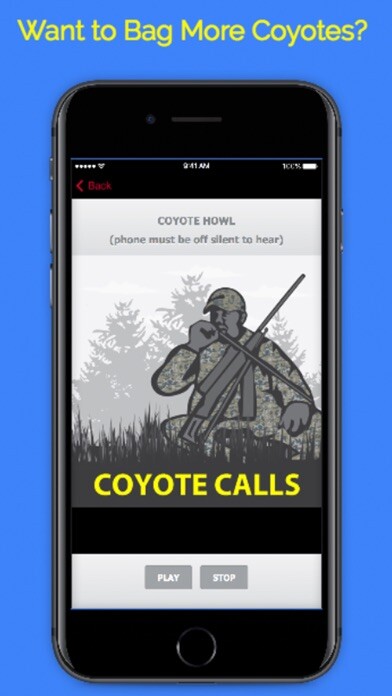 Emulate iPhone app Coyote Calls & Sounds for Predator Hunting using MyAndroid