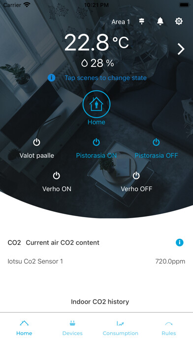 Emulate iPhone app Cozify SmartLiving using MyAndroid Emulate iPhone app Cozify SmartLiving using MyAndroid