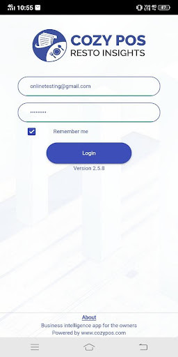 Emulate Android APK Cozy POS Resto Insights