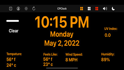 Emulate iPhone app CP Clock using MyAndroid