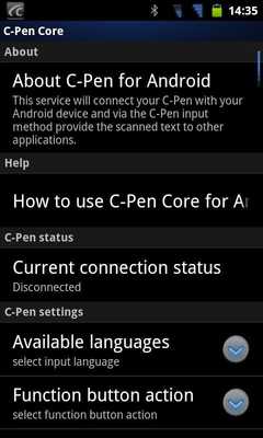 Emulate Android APK C-Pen Core