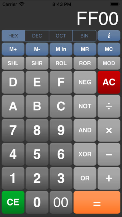 Emulate iPhone app CP HexCalc using MyAndroid Emulate iPhone app CP HexCalc using MyAndroid