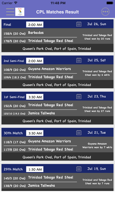Emulate iPhone app CPL - Caribbean Premier League using MyAndroid Emulate iPhone app CPL - Caribbean Premier League using MyAndroid