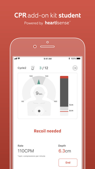 Emulate iPhone app CPR add-on kit Student using MyAndroid Emulate iPhone app CPR add-on kit Student using MyAndroid