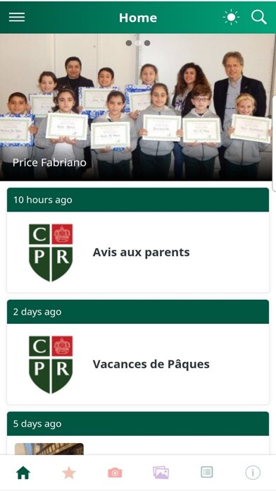 Emulate iPhone app CPR Collège Patriarcal Raboueh using MyAndroid