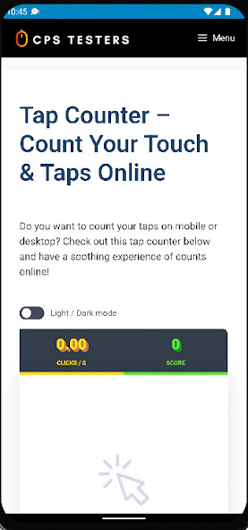 Run android online APK CPS Tap Counter from MyAndroid or emulate CPS Tap Counter using MyAndroid Run android online APK CPS Tap Counter from MyAndroid or emulate CPS Tap Counter using MyAndroid