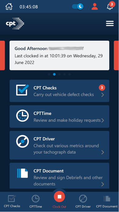 Emulate iPhone app CPT Daily Checks using MyAndroid