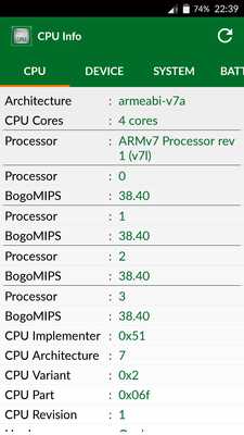 Emulate Android APK CPU Info : System Hardware Emulate Android APK CPU Info : System Hardware