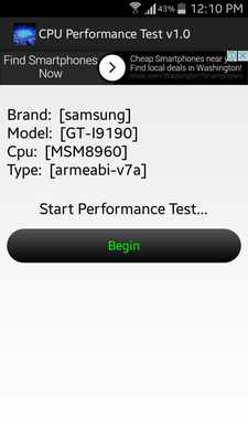 Emulate Android APK CPU Performance Test