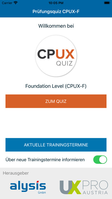 Emulate iPhone app CPUX-F Quiz using MyAndroid Emulate iPhone app CPUX-F Quiz using MyAndroid