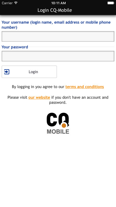 Emulate iPhone app CQ-Mobile using MyAndroid