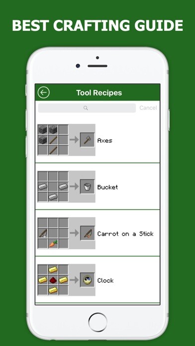 Emulate iPhone app Crafting Guide for Minecraft Free using MyAndroid