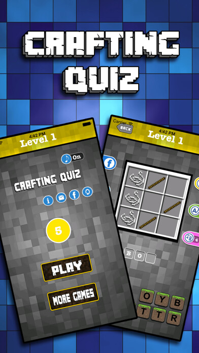 Emulate iPhone app Crafting Quiz - Trivia Craft Recipes for Minecraft using MyAndroid Emulate iPhone app Crafting Quiz - Trivia Craft Recipes for Minecraft using MyAndroid