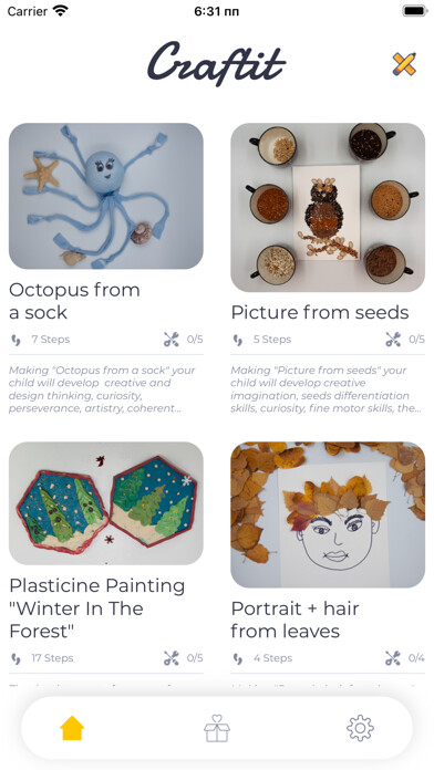Emulate iPhone app Craftit Online using MyAndroid