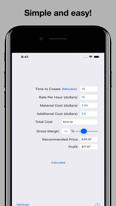 Emulate iPhone app Craft Pricing Helper using MyAndroid Emulate iPhone app Craft Pricing Helper using MyAndroid
