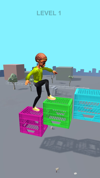 Emulate iPhone app Crate Race 3D - Milk Challenge using MyAndroid