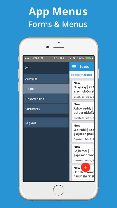 Emulate iPhone app Cratio CRM Lite using MyAndroid Emulate iPhone app Cratio CRM Lite using MyAndroid