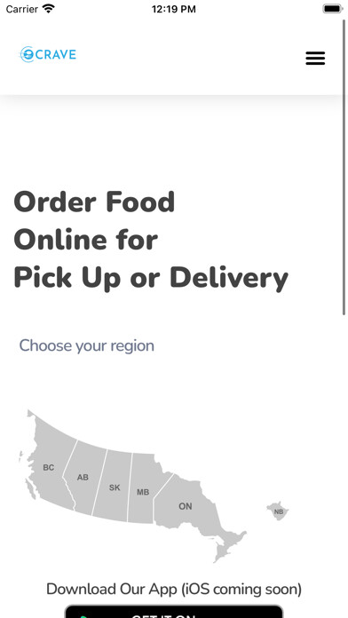 Emulate iPhone app CraveDelivery.ca using MyAndroid Emulate iPhone app CraveDelivery.ca using MyAndroid