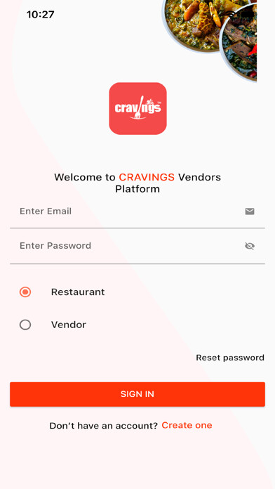 Emulate iPhone app Cravings - Vendor using MyAndroid Emulate iPhone app Cravings - Vendor using MyAndroid
