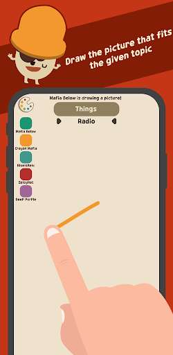 Run android online APK Crayon Mafia - Deduction game with drawings from MyAndroid or emulate Crayon Mafia - Deduction game with drawings using MyAndroid