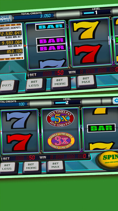 Emulate iPhone app Crazy 777 Slots games using MyAndroid