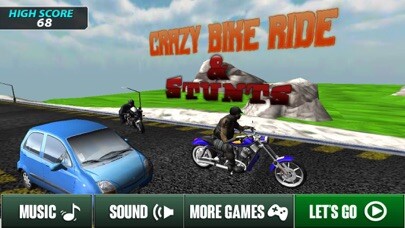 Emulate iPhone app Crazy Bike Ride & Stunts using MyAndroid